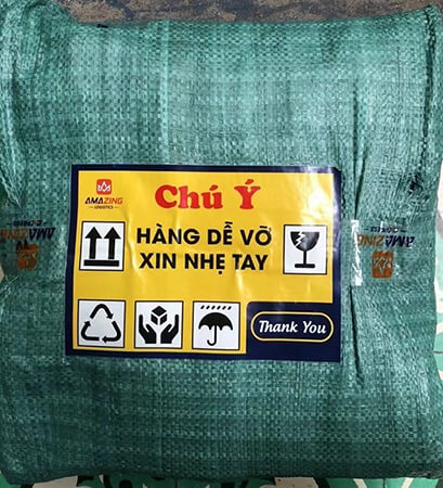 hàng hóa vận chuyển từ Trung Quốc về Hoàng Mai được đóng gói cẩn thận