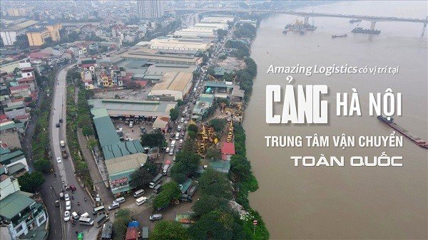 Hình ảnh cảng Hà Nội chụp từ trên cao- điểm trung chuyển hàng hoả tốc cho Hải Dương
