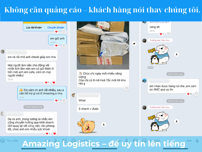 Sau khi trải nghiệm dịch vụ hoả tốc, Khách hàng hài lòng và đánh giá cao và dành cho Amazing rất nhiều lời khen.
