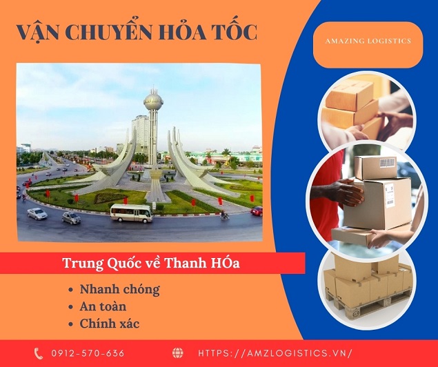 Vận chuyển hỏa tốc hàng Trung Quốc về Thanh Hóa nhanh nhất