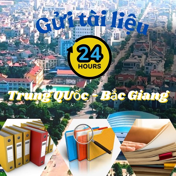 Vận chuyển hỏa tốc tài liệu Trung Quốc về Bắc Giang nhanh 24h