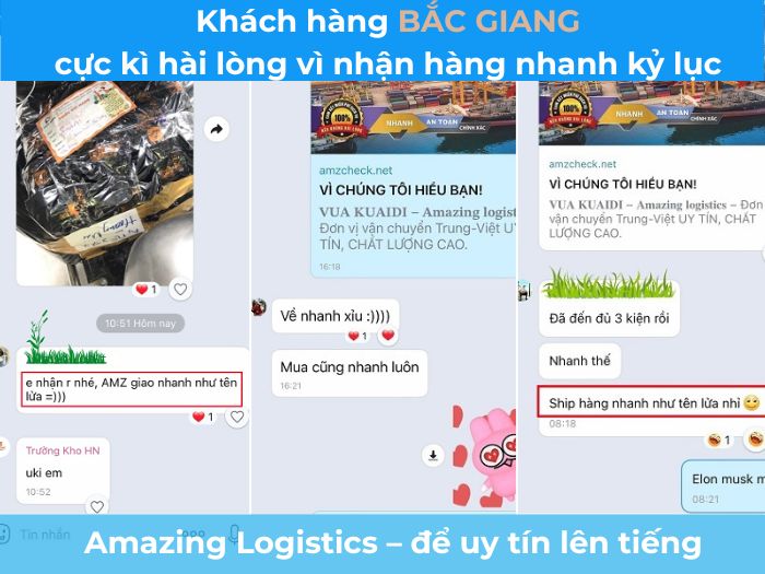 Khách hàng Bắc Giang phản hồi qua Zalo: nhân viên chăm sóc chu đáo, luôn cập nhật tiến độ
