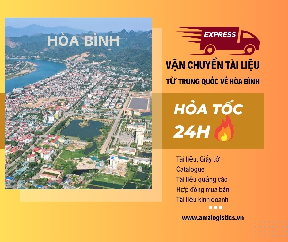 Vận chuyển tài liệu từ Trung Quốc về Hòa Bình nhanh nhất 24h