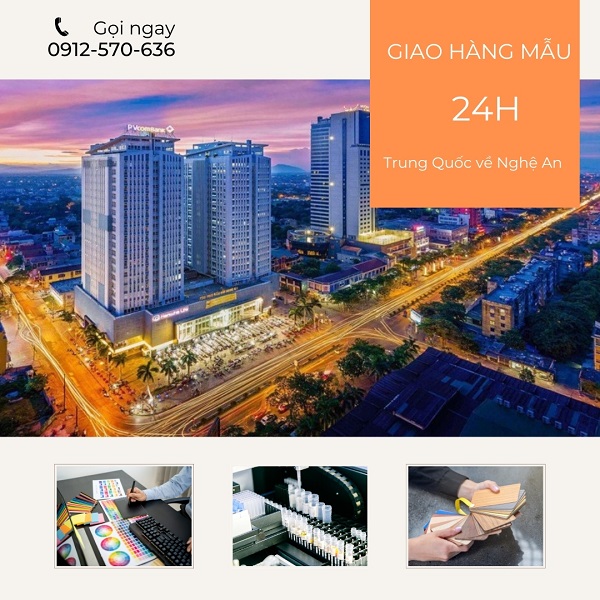 Gửi hàng mẫu từ Trung Quốc về Nghệ An nhanh nhất 24h