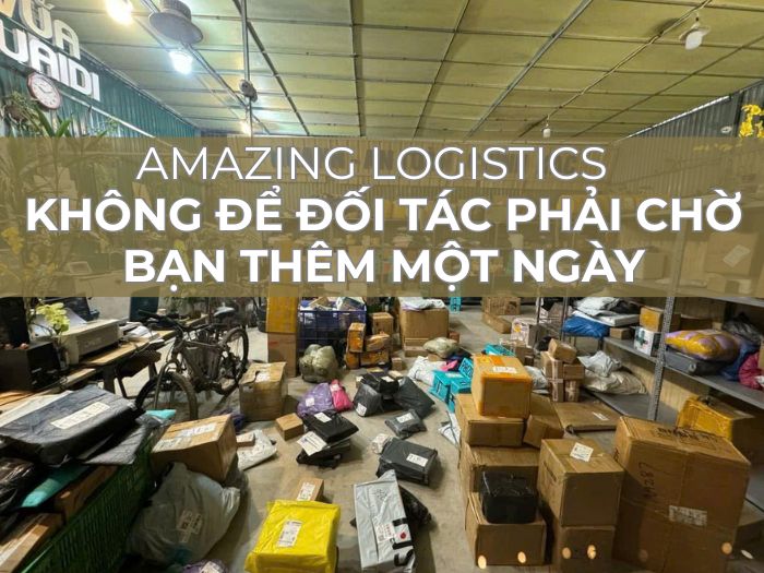 Kho thực tế Amazing Logistics tại Quảng Ninh, nhân viên thao tác nhanh, luôn đặt khách hàng làm trung tâm
