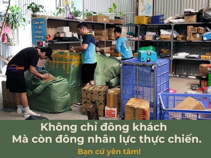 Kho Amazing Logistics tại TP.HCM, quy trình đóng gói kỹ lưỡng, dịch vụ chuyên nghiệp cho khách hàng
