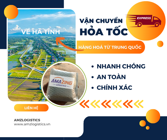 Vận chuyển hỏa tốc hàng từ Trung Quốc về Hà Tĩnh nhanh nhất