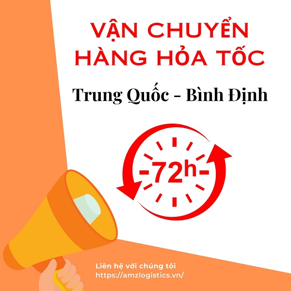 Vận chuyển hỏa tốc hàng Trung Quốc về Bình Định nhanh nhất