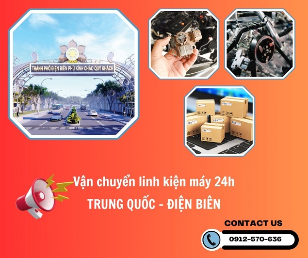 Vận chuyển hỏa tốc linh kiện máy Trung Quốc về Điện Biên 24h