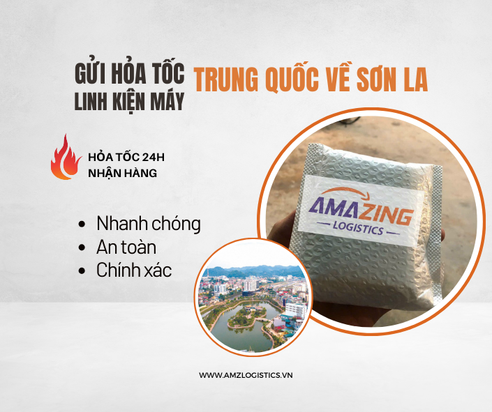 Gửi hỏa tốc linh kiện máy Trung Quốc về Sơn La 24h nhận hàng