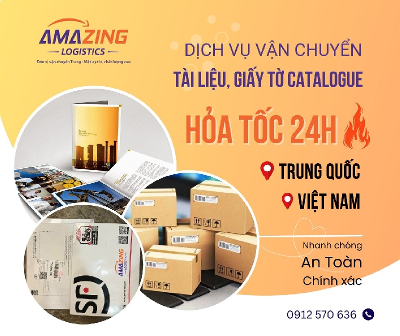 Vận chuyển hỏa tốc các loại giấy tờ, hợp đồng, tài liệu từ Trung Quốc về Quảng Trị