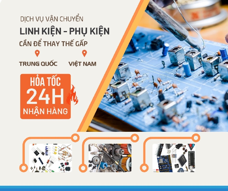 Vận chuyển linh kiện máy nhanh nhất từ Trung Quốc về Quảng Trị chỉ trong 72h