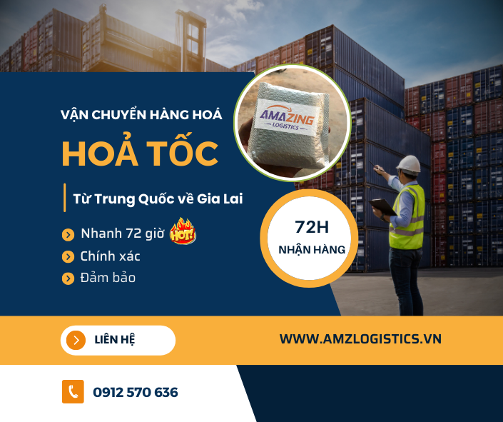 Vận chuyển hỏa tốc hàng Trung Quốc về Gia Lai nhanh nhất