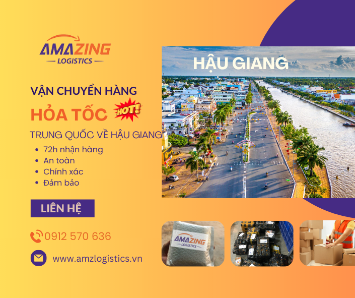 Vận chuyển hỏa tốc hàng Trung Quốc về Hậu Giang nhanh 72h