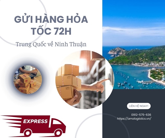 Gửi vận chuyển hàng hóa Trung Quốc về Ninh Thuận nhanh nhất