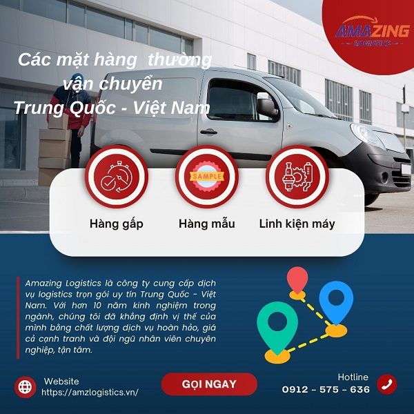 Amazing Logistics chuyên vận chuyển hàng hỏa tốc nhanh 24h, uy tín