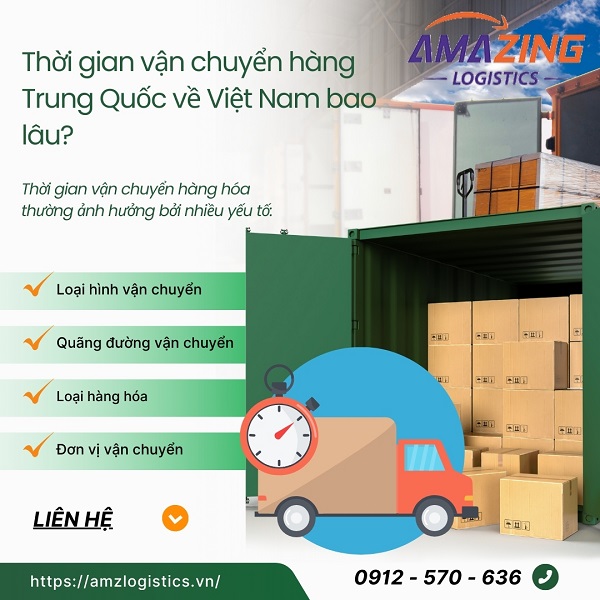 Gửi ship hàng Trung Quốc về Việt Nam nhanh nhất là bao lâu?