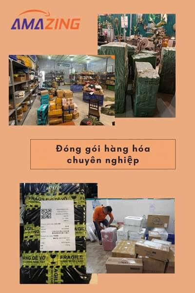 hỗ trợ đóng gói hàng chuyên nghiệp trước khi gửi đi Trung Quốc