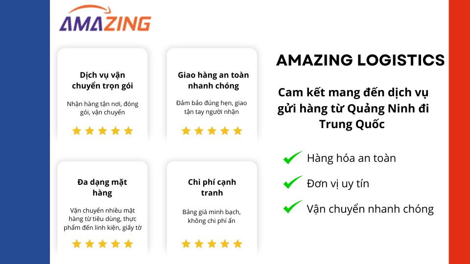 Dịch vụ gửi hàng từ Quảng Ninh đi Trung Quốc