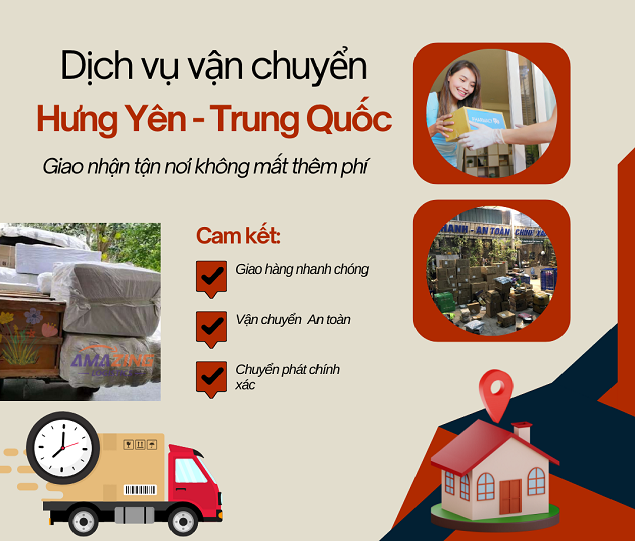 Gửi hàng từ Hưng Yên đi Trung Quốc: Nhận và Giao hàng tận nơi