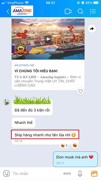 Thời gian gửi hàng từ Hải Dương đi Trung Quốc nhanh chóng