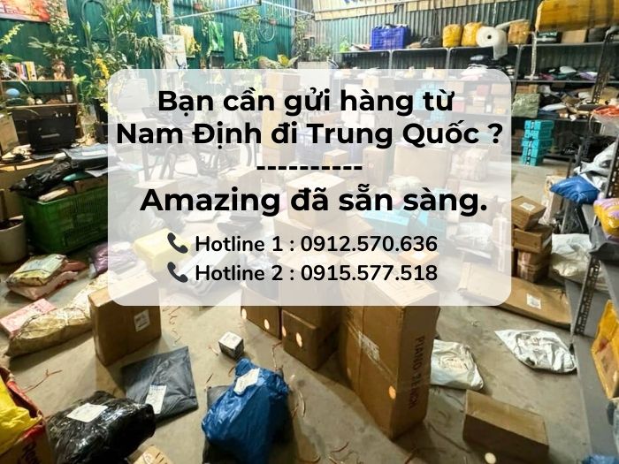 Kho Amazing Logistics – Sẵn sàng hỗ trợ khách Nam Định gửi hàng đi Trung Quốc, hotline hiển thị trên ảnh
