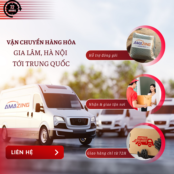 Gửi hàng đi Trung Quốc từ Gia Lâm Hà Nội nhanh an toàn uy tín