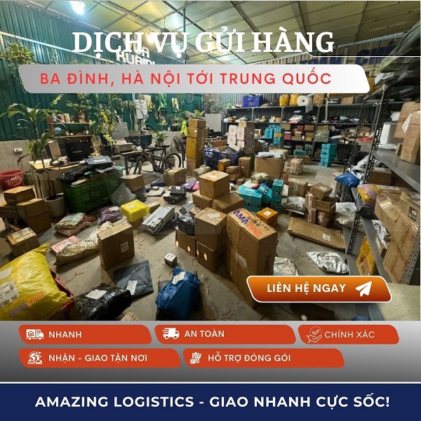 Vận chuyển hàng đi Trung Quốc từ quận Ba Đình an toàn uy tín