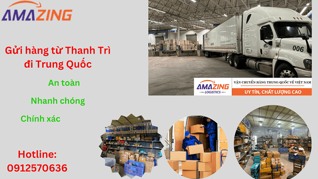 Gửi hàng từ Thanh Trì đi Trung Quốc nhanh nhất