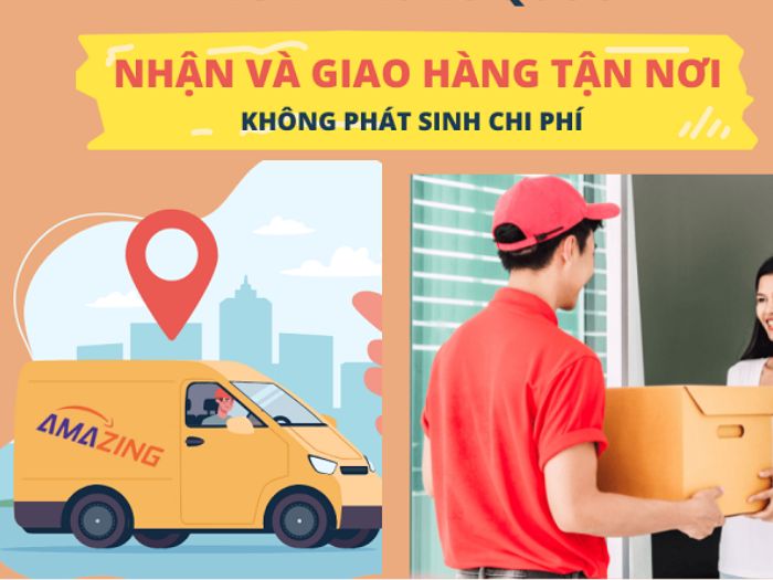 amazing cam kết miễn phí lấy hàng tận nơi trên toàn quốc.
