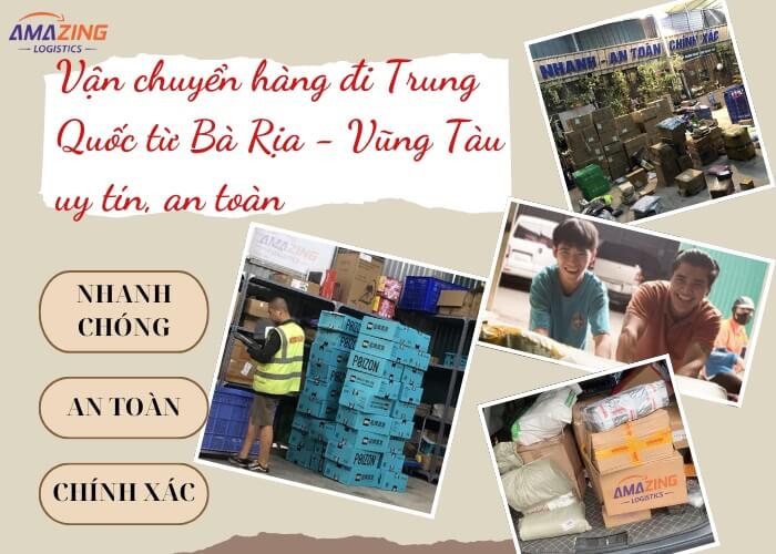 Vận chuyển hàng đi Trung Quốc từ Bà Rịa - Vũng Tàu nhanh chóng uy tín