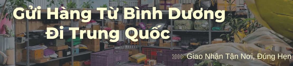 Gửi hàng từ Bình Dương đi Trung Quốc giao nhận tận nơi