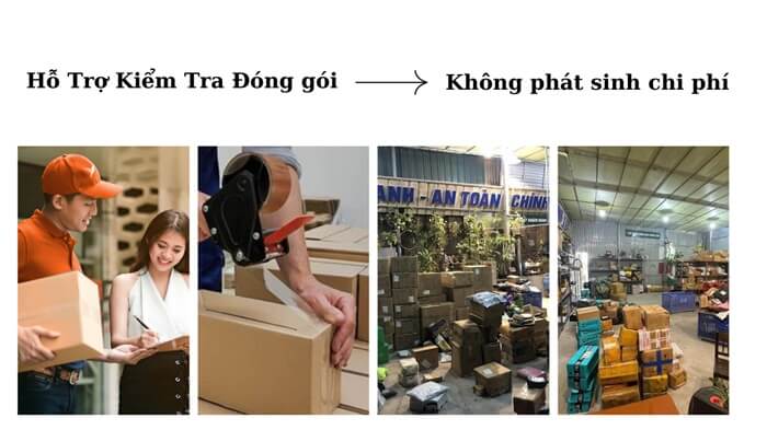 Hỗ trợ đóng gói hàng hóa chuyên nghiệp trước khi gửi đi Trung Quốc