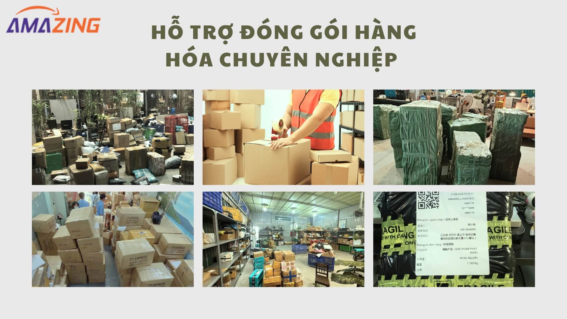 Hỗ trợ đóng gói chuyên nghiệp