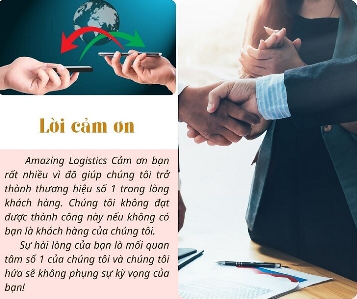 Lời cảm ơn của AMZ Logistics