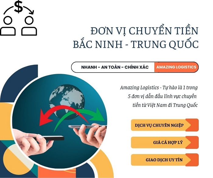 Chuyển tiền từ Bắc Ninh đi Trung Quốc an toàn, nhanh chóng