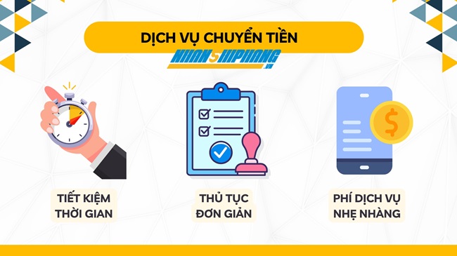 Cam kết mang đến cho khách hàng dịch vụ gửi tiền nhanh chóng