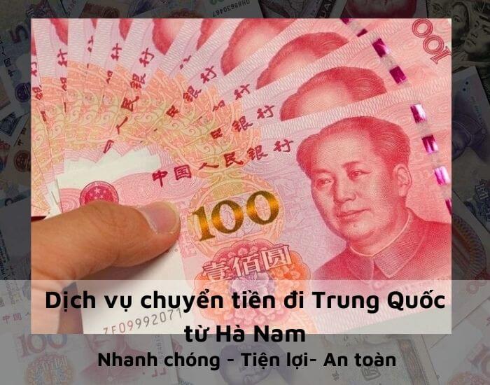 Chuyển tiền sang Trung Quốc từ Hà Nam an toàn - chính xác - tiện lợi