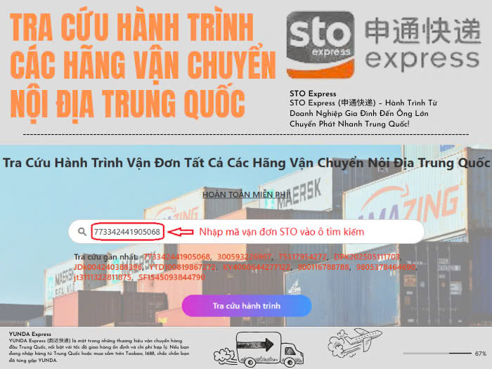 Tra cứu vận đơn STO Express dễ dàng nhanh chóng hoàn toàn miễn phí