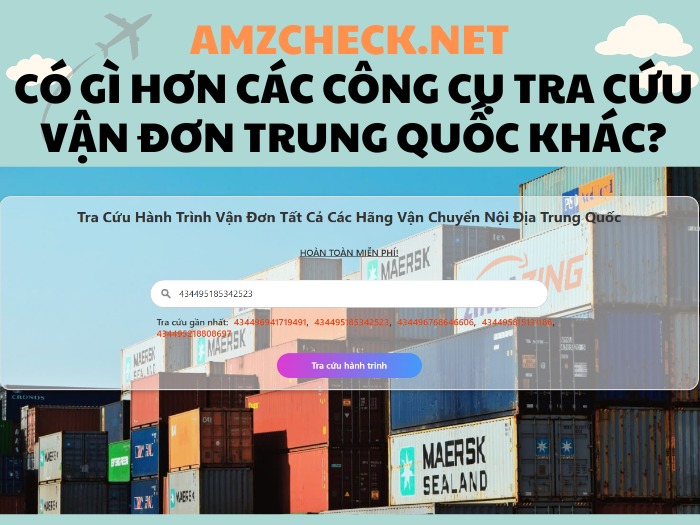 các công cụ tra cứu mã vận đơn Trung Quốc