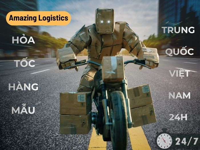 Amazing Logistics cung cấp giải pháp gửi hàng mẫu hỏa tốc từ Trung Quốc về Viêt Nam, không lời hứa suông: hàng về đến Hà Nội chỉ sau 24 giờ và trung chuyển nhanh đi toàn quốc.