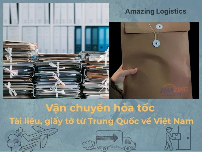 Dịch vụ vận chuyển hỏa tốc tài liệu giấy tờ từ Trung Quốc về Việt Nam chuyên nghiệp. Nhanh để kịp việc và an toàn để không trả giá